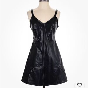 Urban Outfitters Women Black vegan leather  Dress 2